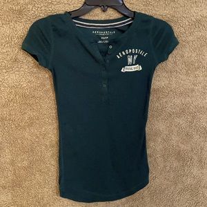 Like new Aeropostale hunter green shirt size x-small